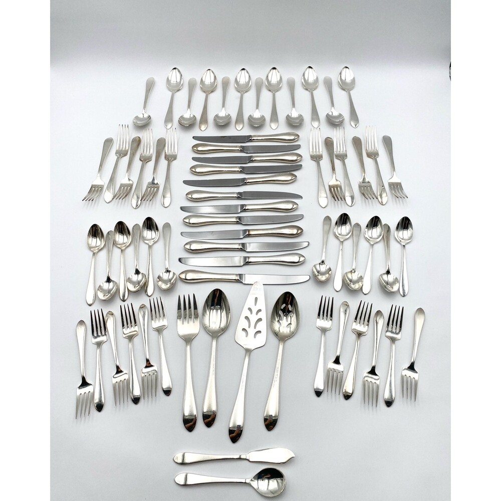 Rogers Bros “Kimberly” EP Silverware, 1847 - Service for 12